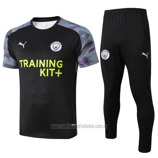 Chandal del Manchester City Manga Corta 2019-2020 Negro